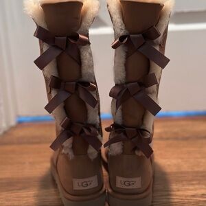 UGG Women's Bailey Bow Tall Shearling Boots